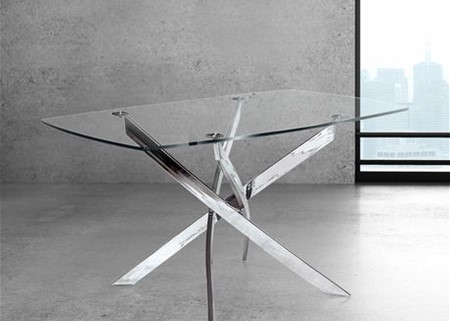  GLASS DINING TABLE